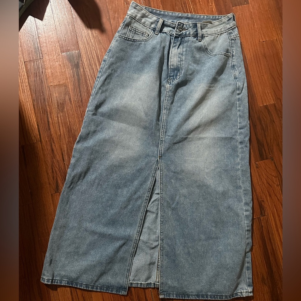 Blue Denim Skirt